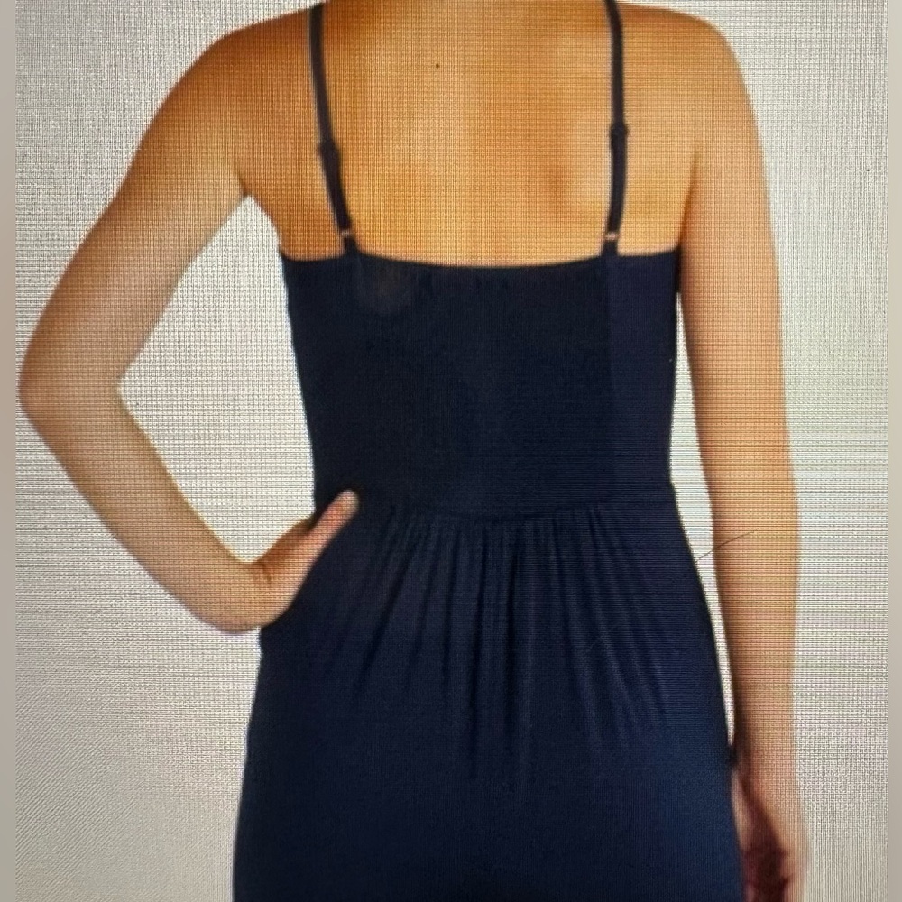 41 Hawthorn Dark Navy Spaghetti Strap Jumpsuit, Size S - Picture 8 of 8